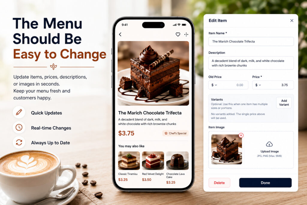 Menu Should Be Easy to Change